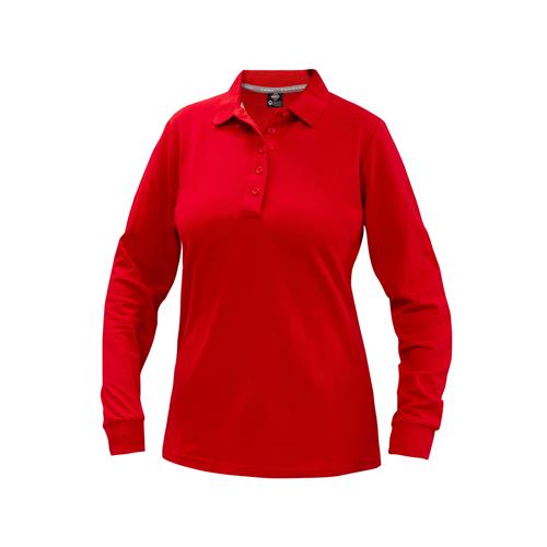 Polera Polo Comfort Spandex Manga Larga Mujer