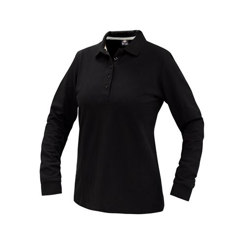 Polera Polo Comfort Spandex Manga Larga Mujer