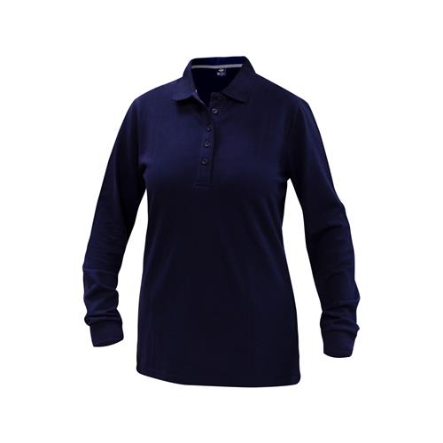 Polera Polo Comfort Spandex Manga Larga Mujer