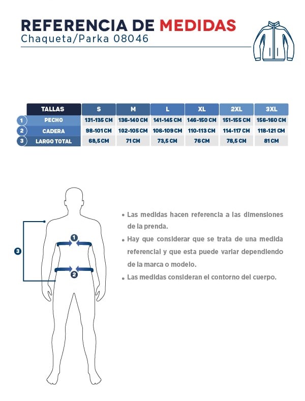 Casaca Térmica Impermeable Pionner Manga Larga Hombre