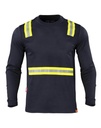 Polera Hibrida Dual Alta Visibilidad Hombre Manga Larga