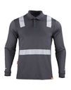 Polera Polo Hibrida Reflectiva Manga Larga