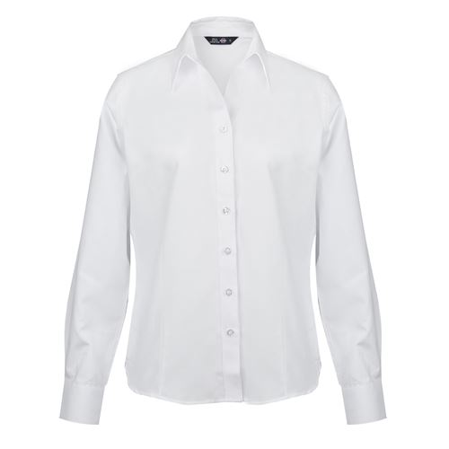Blusa Oxford Clásica Manga Larga Mujer