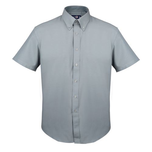 Camisa Oxford Clásica Manga Corta Hombre