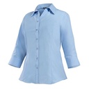 [06251] Blusa Oxford Clásica Manga 3/4 Mujer