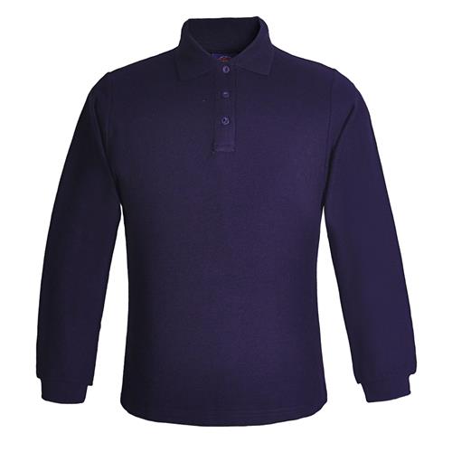[02166] Polera Piqué Manga Larga Mujer Premium