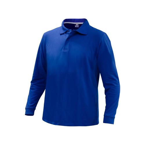 [02346] Polera Polo Comfort Spandex Manga Larga Hombre