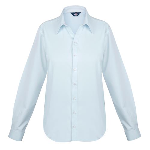 [06281] Blusa Oxford Light Manga Larga Mujer