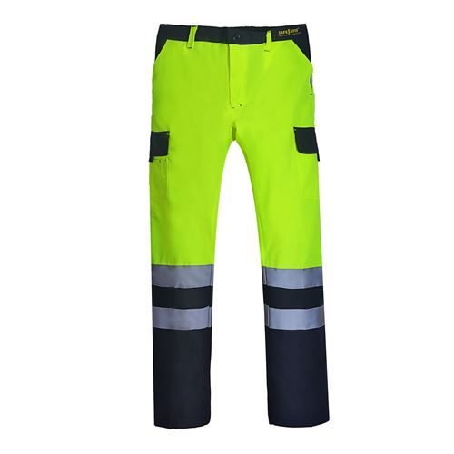 [50014] Pantalón Vial Bicolor Poplín con Cintas Reflectantes