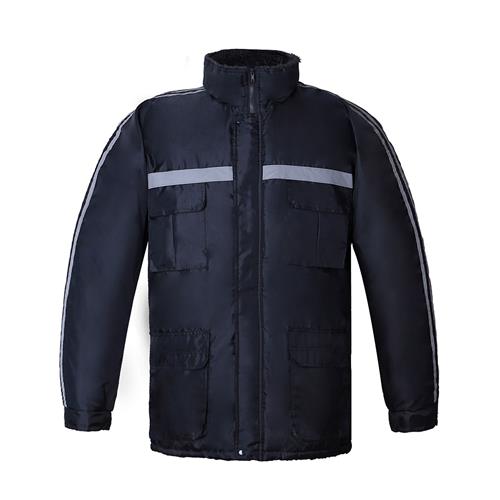 [08227] Parka Térmica Forro Coral Fleece Hombre con Cinta Reflectante Oxford 210T