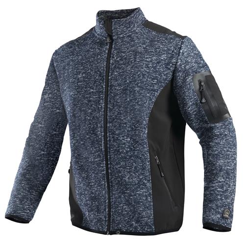 [08381] Chaqueta Knit Fleece Melange Hombre
