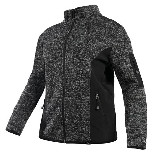 [08391] Chaqueta Knit Fleece Melange Mujer