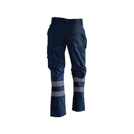 [30078] Pantalón Cargo Alerce con Cintas Reflectantes Hombre 80poly/20alg