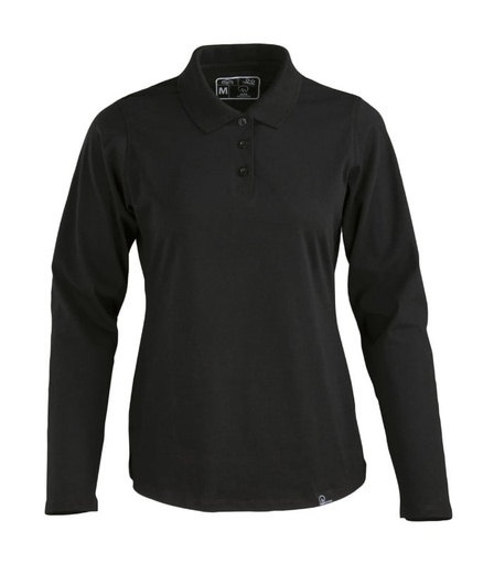[02316] Polera Polo Dryfresh Smooth Mujer Algodón Manga Larga 