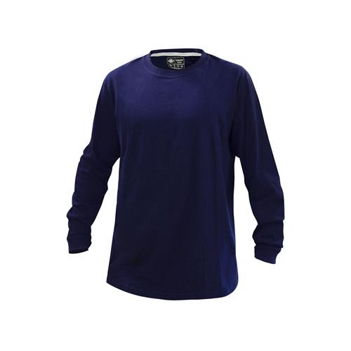 [01201] Polera Essential Soft Manga Cuello Polo Manga Larga Hombre